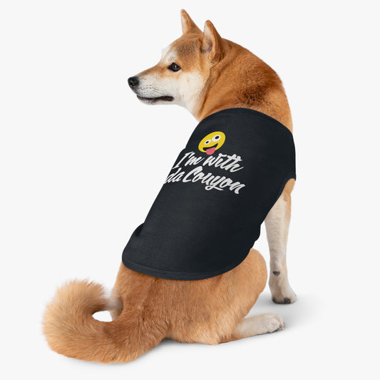 I'm with da Couyon Pet Top - Perfect for Cajun Pet Lovers
