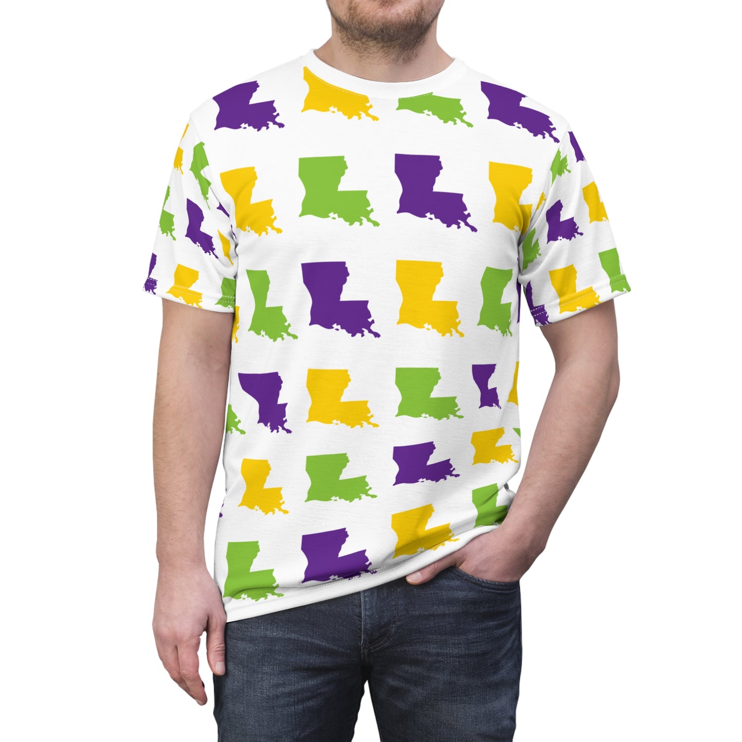 Lots of Louisianas 2 Unisex State Silhouette